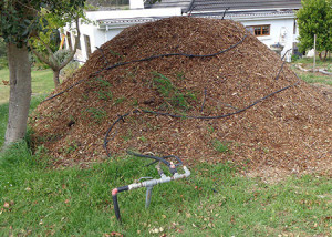 Our compost heap for hot water system.